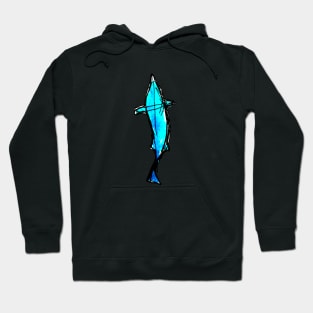 Azure blue dolphin Hoodie